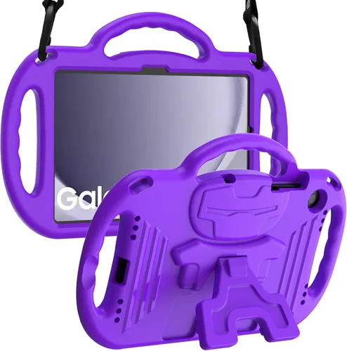 Vista 10 de LTROP Funda para Samsung Galaxy Tab A11 Plus 2025 / A9 Plus 2023 de 11 pulgadas con asa de correa para el hombro y soporte, funda a prueba de golpes