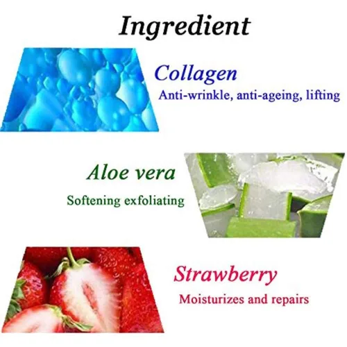 Vista 4 de Parches de máscara de labios, 30 almohadillas de gel de colágeno de cristal rosa, hidratante, antiarrugas, antienvejecimiento, firme, hidratan