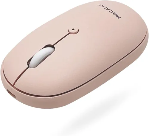 Vista 10 de Macally Ratón inalámbrico Bluetooth – silencioso, cómodo, recargable para MacBook Air/Pro, Mac, iMac, Apple iPad – Mouse inalámbrico para laptop, PC