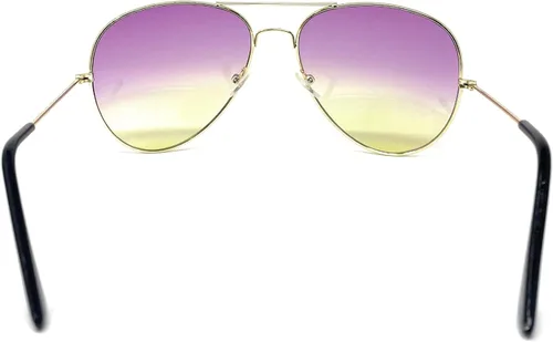 Vista 5 de My Shades - Gafas de sol de aviador clásicas con espejo de color plateado espejo retro de metal para adolescentes, adultos, hombres y mujeres