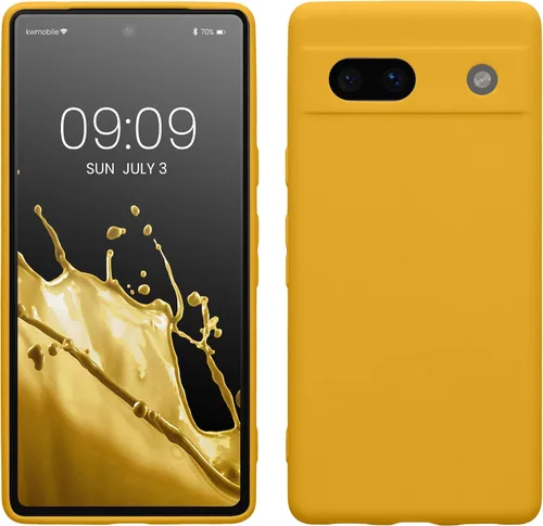 Vista 14 de kwmobile Funda compatible con Google Pixel 7a - Funda protectora delgada de TPU para teléfono - Acabado mate suave - Gris pardo