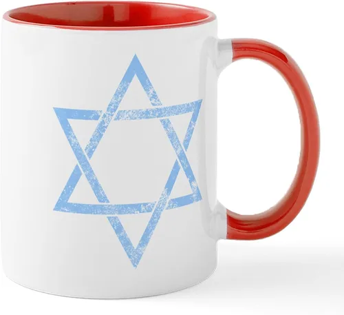 Vista 23 de CafePress STAR OF DAVID - Taza de café de cerámica (11.0 fl oz)