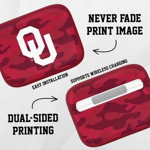 Vista 3 de AFFINITY BANDS Oklahoma Sooners Camo HDX - Funda compatible con Apple AirPods Pro