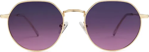 Vista 3 de SOJOS Gafas de sol polarizadas redondas de polígono para mujeres y hombres, retro, clásicas, vintage, Panto octogonales, SJ1157