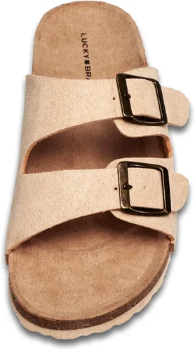 Vista 5 de Lucky Brand Sandalias de chico Blanc Casual con doble hebilla y 2 correas para niños