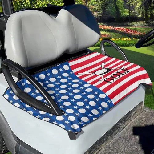 Vista 8 de Flashideas Aztec Features - Fundas de asiento de carrito de golf, protección de asiento para todas las estaciones, universal, para club car