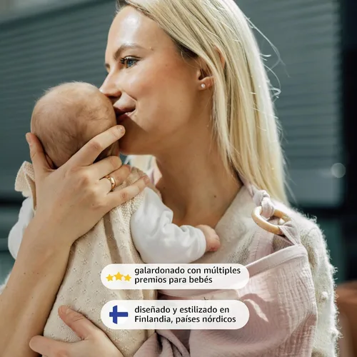 Vista 4 de TISU - Funda de lactancia para lactancia materna y bombeo Funda de cochecito de asiento de automóvil multiusos Algodón de muselina suave Rubor