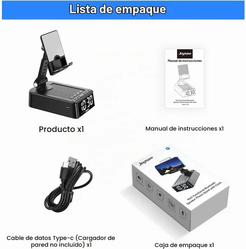 Vista 7 de Regalos para hombres y mujeres, soporte de teléfono con altavoz Bluetooth