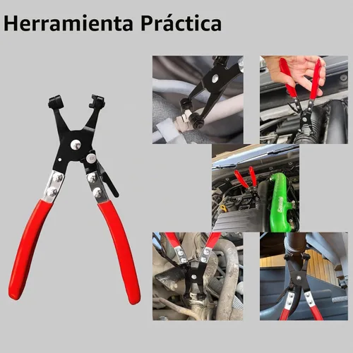 Vista 8 de Alicates de abrazadera de manguera de radiador automotriz, alicates de abrazadera de resorte profesional, herramienta de abrazadera de manguera