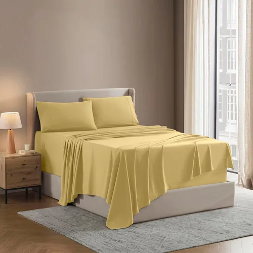 Vista 81 de Nestl - Juego de sábanas tamaño individual, sábanas de cama, color blanco, bolsillo profundo de 3 piezas 01-Blanco