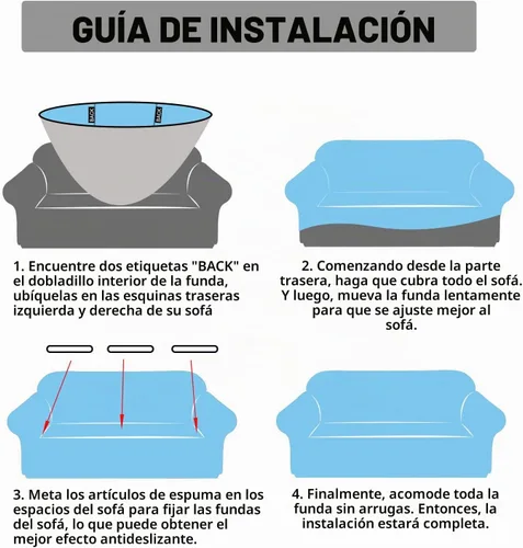 Vista 7 de Granbest - Funda de sofá impermeable de alta calidad Granbest de alta elasticidad para sofá de tela súper suave (gris, pequeña)