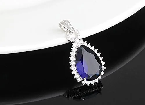 Vista 3 de Crystalline Azuria Jewelry Sets for Women Wedding Jewelry Sets Bridal Jewelry Set with Necklace and Earring for Bride Cubic Zirconia Bridesmaid