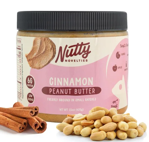 Vista 23 de Nutty Novelties Mantequilla de maní picante con miel de habanero - Alta en proteínas, baja en azúcar, mantequilla de maní saludable - Maní