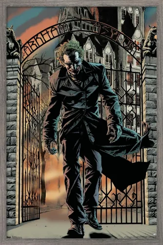 Vista 9 de Trends International DC Comics - Póster de pared de Arkham Asylum The Joker, 22.375 x 34 pulgadas, versión premium sin marco