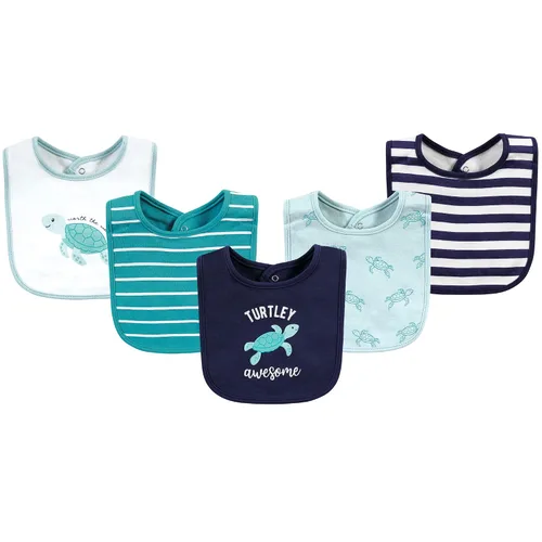 Vista 26 de Hudson Baby Baberos unisex de algodón para bebé, nube rosa, talla única (paquete de 2)