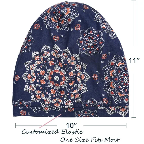 Vista 114 de Alnorm - Gorro con forro de satén y suave banda elástica para hombres y mujeres, talla única Se ajusta a la mayoría