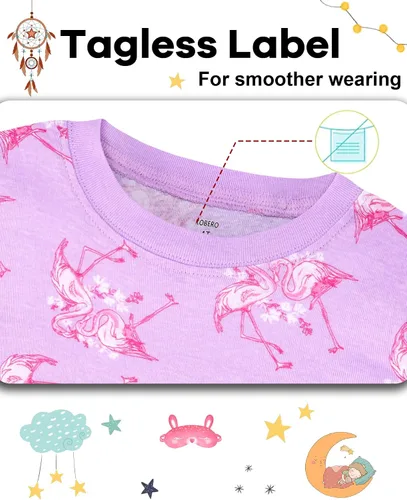 Vista 2 de Pijamas de Navidad para niños y niñas de 18 meses-12 años, ropa de dormir 100% algodón