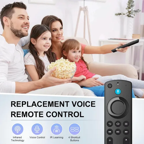 Vista 4 de Control remoto de TV de repuesto compatible con Smart Fire Smart TV Stick Lite, para Firestick (4K/2ª generación/3ª generación/4K Max)
