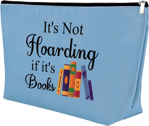 Vista 10 de Mxrymvu Regalos para amantes de los libros, regalos para bibliófilos, bolsa de maquillaje, libro de lectura, club, regalo para mujeres, bolsa