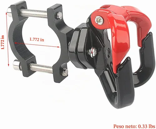 Vista 3 de Gancho universal para colgar en scooter eléctrico, ajustable para postes (0.78 - 1.49 pulgadas de diámetro), diferentes tornillos satisfacen