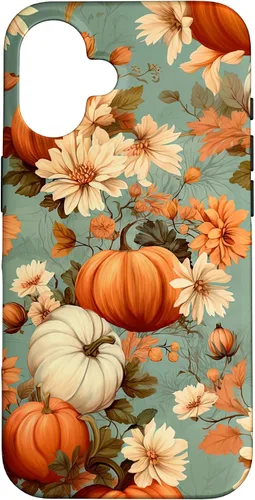 Vista 31 de Funda con temática de otoño para iPhone 11 con diseño de calabaza de otoño para mujer