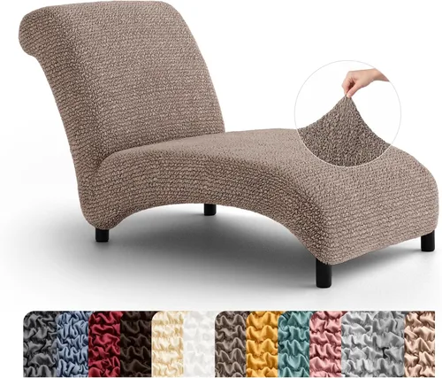 Vista 27 de PAULATO BY GA.I.CO. Funda para Silla de Tumbona Sin Brazos - Funda Deslizante para Silla de Tumbona - Funda para Sofá de Salón - Fundas Deslizantes