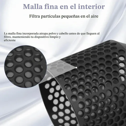 Vista 5 de Reemplazo de la cubierta de la jaula del filtro para Dyson Airwrap Gris
