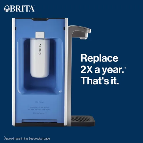 Vista 6 de Brita Filtro de agua de repuesto, sin BPA, reemplaza 900 botellas de agua de plástico, dura seis meses o 120 galones, incluye 1 filtro, esencial
