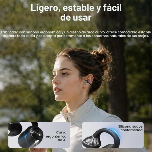 Vista 7 de Auriculares abiertos con clip para el oído,Tres modos de audio