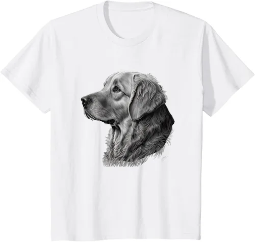 Vista 24 de Camiseta divertida Golden Retriever, Negro