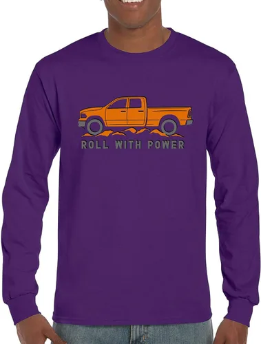 Vista 86 de Tee Hunt Camisetas gráficas y camisetas sin mangas para hombre Roll with Power Pickup Truck