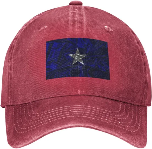 Vista 2 de Silk Style Bonnie Blue Flag Baseball Cap for Men Women Hats Adjustable Vintage Cowboy Hat Dad Caps