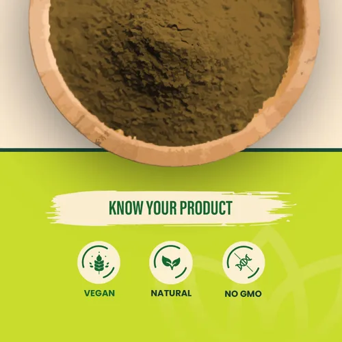 Vista 4 de MAPL Amla Powder (7.05 oz) – Superalimento indio orgánico para el cuidado del cabello Grosella espinosa india/polvo de amalaki 100% puro Apoya