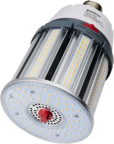 Vista 4 de Satco S23143 Hi-Pro - Lámpara LED de mazorca de maíz con potencia y temperatura de color seleccionable, repuesto HID, base EX39, 80W/63W/54W