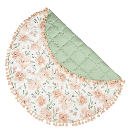 Vista 11 de Crane Baby Alfombra de juego, alfombra de suelo para bebés y niños pequeños, 36 x 36 pulgadas, zoológico safari