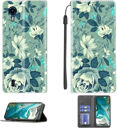Vista 6 de Aroepurt Funda para UMIDIGI G1 Plus compatible con UMIDIGI G1 Plus Funda para teléfono Funda de piel sintética con función atril magnética CPT15