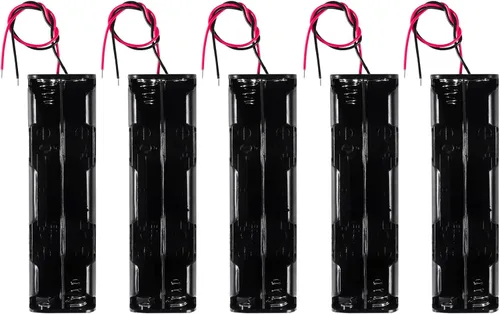 Vista 14 de 3 unids 2 AA titular de la batería USB hembra Socket 2 AA caja de batería titular con cubierta e interruptor de encendido/apagado