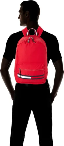 Vista 6 de Tommy Hilfiger Mochila Gino para hombre, Manzana roja