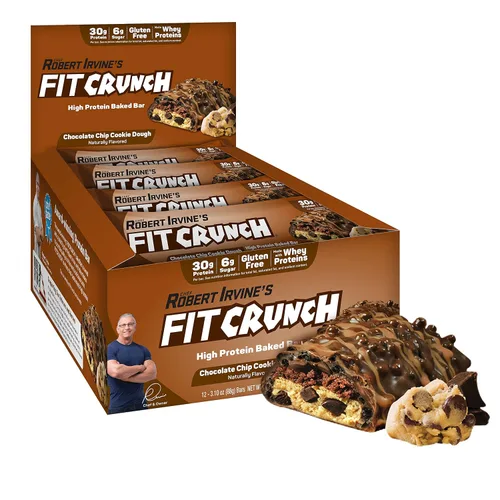 Vista 7 de FITCRUNCH Barras de proteínas de tamaño completo, barra horneada de 6 capas, 0.27 onzas de azúcar, sin gluten y núcleo suave para pastel