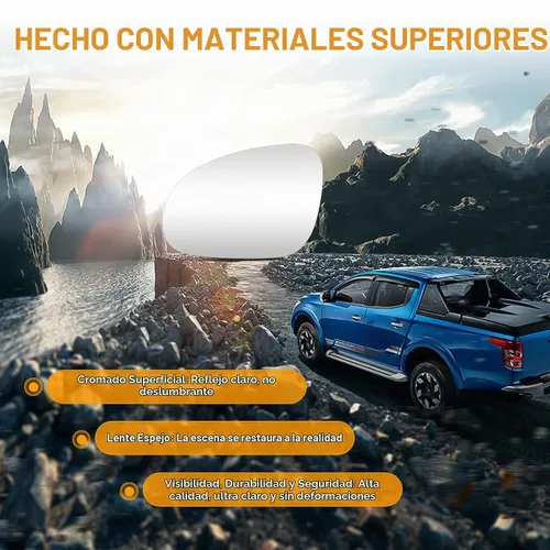 Vista 3 de Espejo calefactable lateral izquierdo y derecho para Volkswagen para R32 para EOS para GOLF se adapta a conejo se adapta para Jetta se adapta a