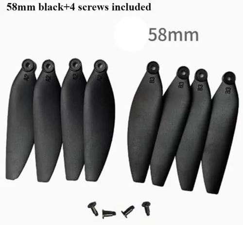 Vista 2 de 58 66mm Folding Propeller for E88 E88PRO E88MAX Z908MAX Z9 S3 M8 RG101 A13 K918 Control Drone Quadcopter Spare Blade(1)