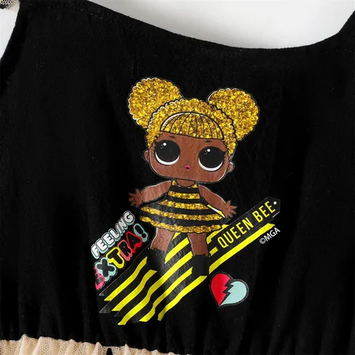 Vista 4 de L.O.L. Surprise! Girls Dress Summer Mesh Causal Tutu Princess Dress for Girls 3-10 Years