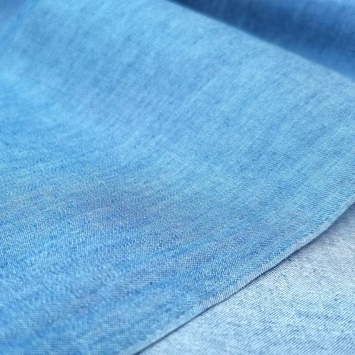 Vista 4 de Tela de mezclilla de algodón de 5 oz para coser 55 pulgadas de ancho Entelare (azul profundo 1 yarda)