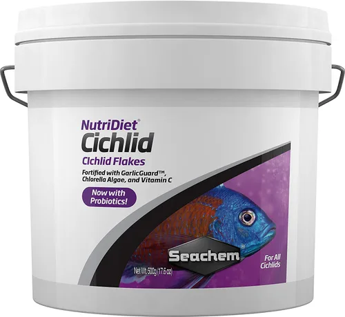 Vista 2 de Seachem NutriDiet - Copos de cíclidos con probióticos 100 g / 3.5 oz