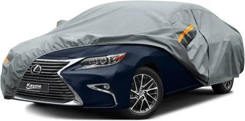 Vista 237 de Kayme Funda de Coche de Servicio Pesado Impermeable para Todo Tipo de Clima, Ajuste Personalizado para Tesla Model S, Cubierta Exterior Completa