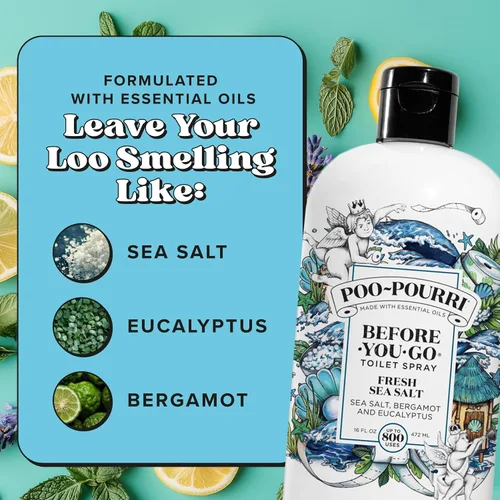 Vista 15 de Poo-Pourri Before-You-Go - Recambio de espray para inodoro, sal marina