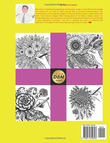 Vista 2 de Floral Garden Designs DBM Coloring Book 17 for Adults