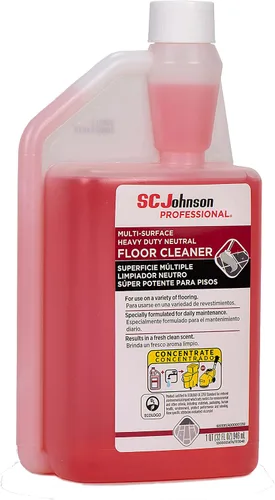 Vista 10 de SC Johnson Professional Limpiador de suelos y superficies de pH neutro resistente, concentrado de limpiador de pisos, botella de 32 onzas líquidas