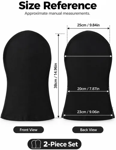 Vista 2 de 2 máscaras de cara completa, máscaras de segunda piel BW, capucha de licra para Halloween para tela unisex 2 negro