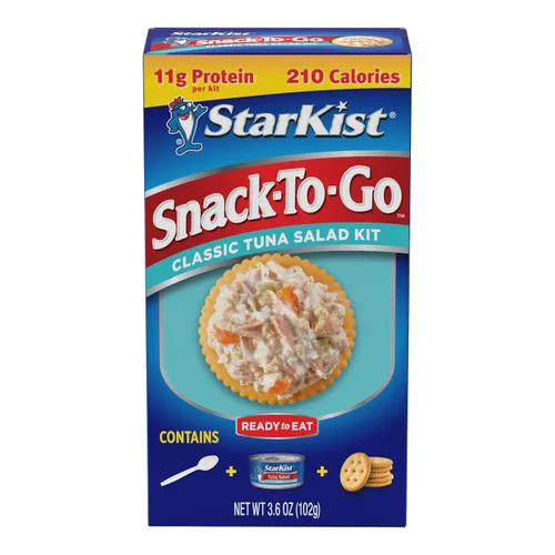Vista 4 de StarKist Ensalada clásica de atún Snack-To-Go, kit de 3.6 onzas, paquete de 12